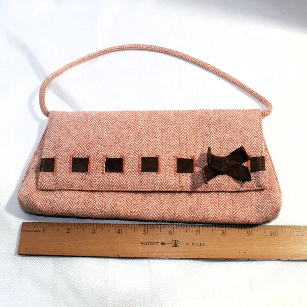 Buji Baja Wool Blend Clutch / Purse